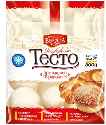 [GSAL102010031] Traditsii Vkusa Dondurulmuş Mayalı Hamur Porsiyonları 800 g