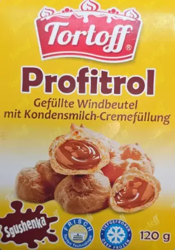 [GSAL102011058] Tortoff Profitrol Yoğunlaştırılmış Süt Kremalı 120 g
