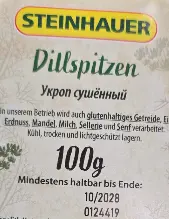 [GSAL1028141393] Steinhauer Dill Tips 100 g