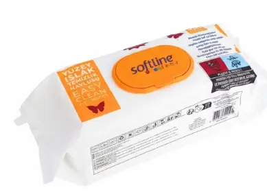 [GSAL101811225] Softline Lemon Wet Cleaning Wipes 100 pcs