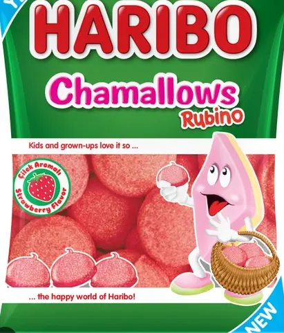 [GSAL1027131261] Haribo Chamallows Rubino Strawberry Marshmallows 70 g