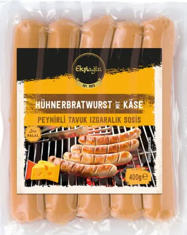 [GSAL1023111131] Eksioglu Hühnerbratwurst mit Käse 400 g