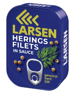 [GSAL1012101408] Larsen Herring Fillets in Mustard Dill Sauce 110 g