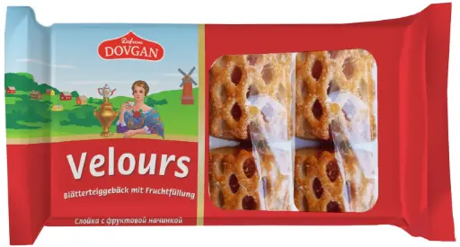 [GSAL1012101541] Dovgan Velours Puff Pastry with Fruit Filling 192 g