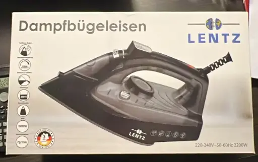 [GSAL102216326] Lentz Dampfbügeleisen 20517
