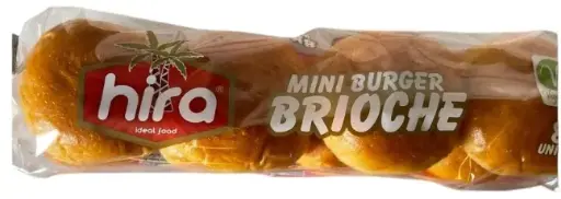 [GSAL101510300] Hira Mini Burger Brioche Bread 8 pcs 160 g
