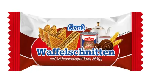 [GSAL102710428] Dovgan Oma's Waffelschnitten mit Kakaocremefüllung 220 g