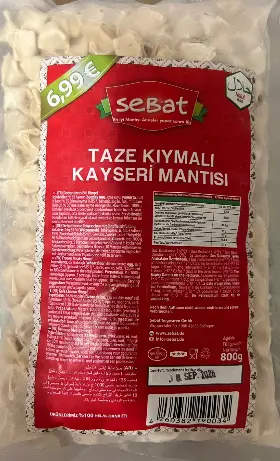 [GSAL102013236] Sebat Taze Kıymalı Kayseri Mantısı 800 g