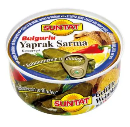 [GSAL1012101457] Suntat Stuffed Vine Leaves with Bulgur 280 g Tin