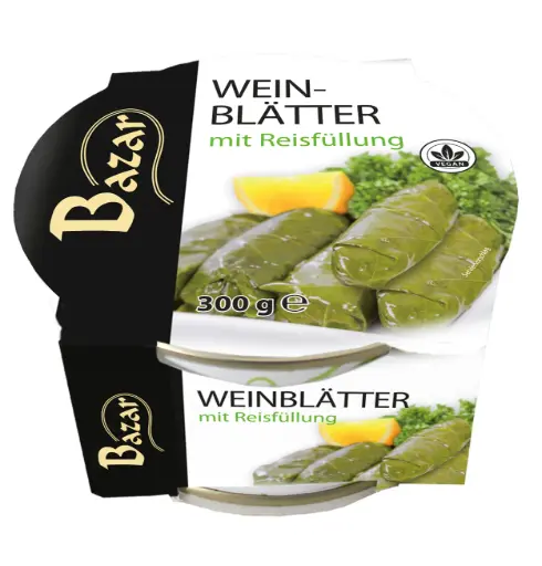 [GSAL1012101459] Bazar Stuffed Vine Leaves with Rice 300 g